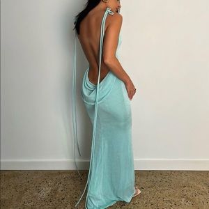 Melanithelabel Christina gown- Aqua